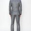 1502-GRAY-CHECKER-3PC-SLIM SIZE 34S-46S & 34R-56L & 38L-56L