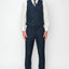 1502-INDGO-CHECKER-3PC-SLIM SIZE 34S-46S & 34R-56R & 38L-56L