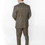 1511-CHECKER-BROWN-3PC-SLIM SIZE 34S-46S & 34R-56R & 38L-56L