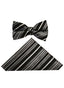 BOYS STRIPED BOWTIE-8 COLORS-SIZE 2-7