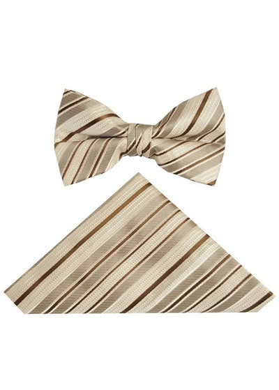 BOYS STRIPED BOWTIE-8 COLORS-SIZE 2-7