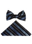 BOYS STRIPED BOWTIE-8 COLORS-SIZE 8-18