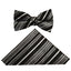 BOYS STRIPED BOWTIE-8 COLORS-SIZE 8-18