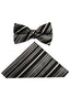 BOYS STRIPED BOWTIE-8 COLORS-SIZE 8-18
