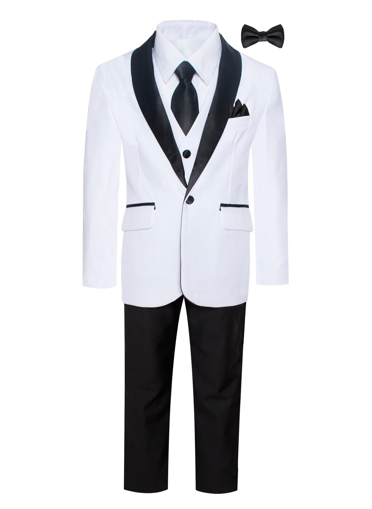 TX-1026-BLACK&WHITE-7 PC-SLIM-SIZE 7-12