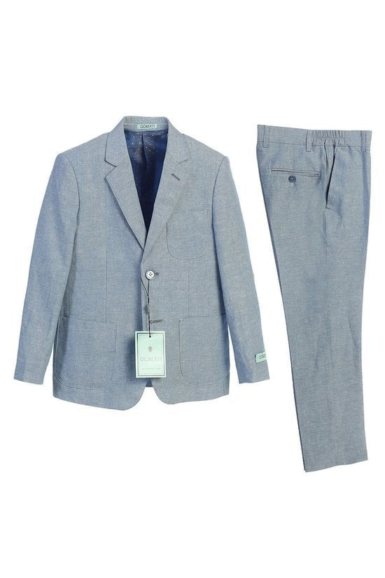 BSL-42-BLUE-2 PC-LINEN-SIZE 18-20
