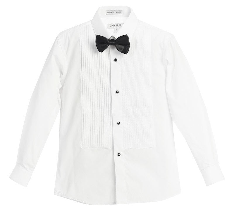 DS-85T-TUX-WHITE-Regular Collar-SIZE 8-18