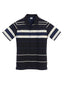 PS-932 Men's Striped Polo Shirt w/ Pocket