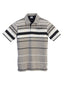 PS-932 Men's Striped Polo Shirt w/ Pocket