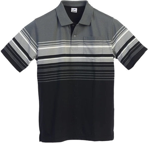PS-931Men's Striped Polo Shirt
