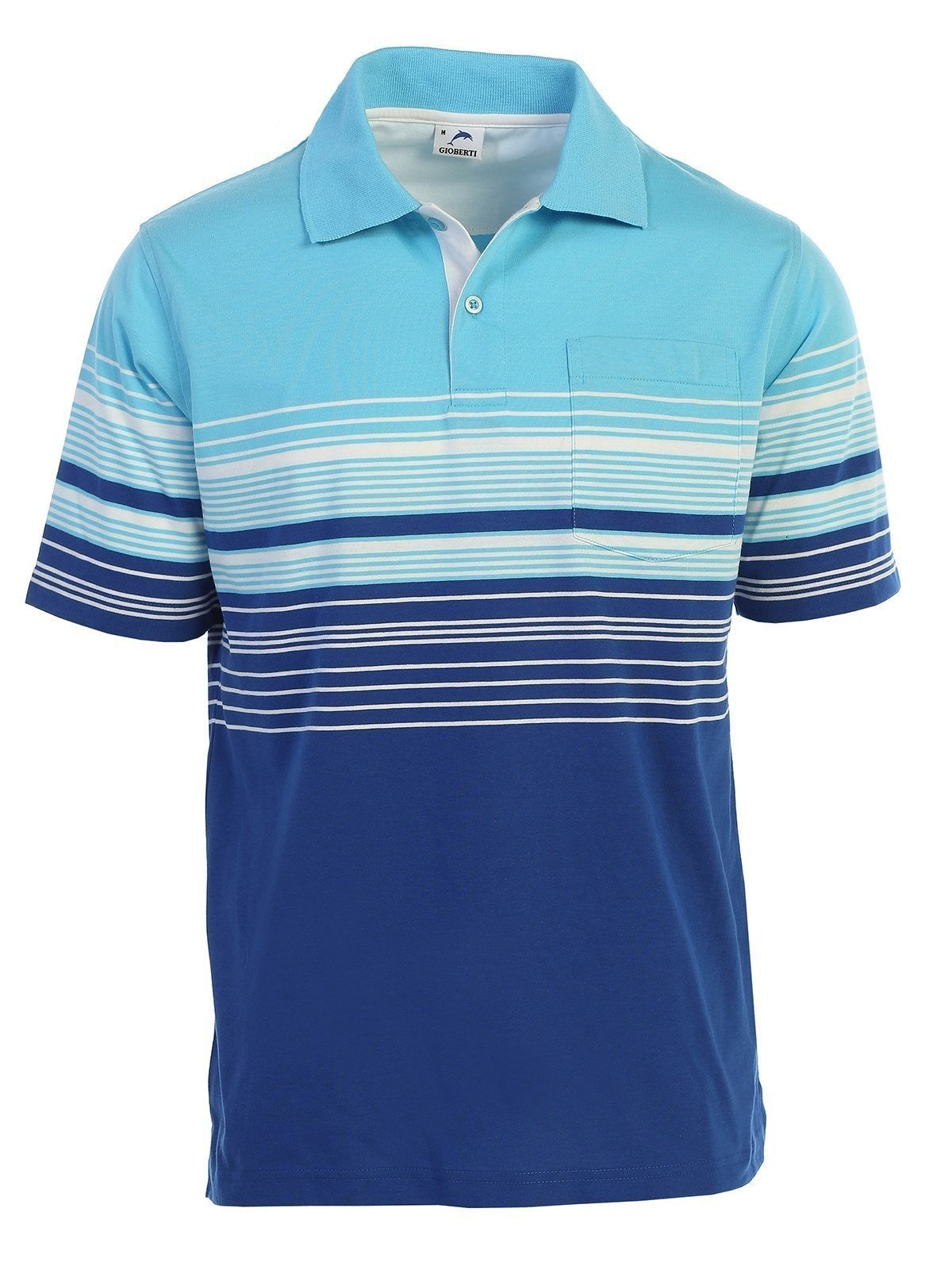 PS-931Men's Striped Polo Shirt