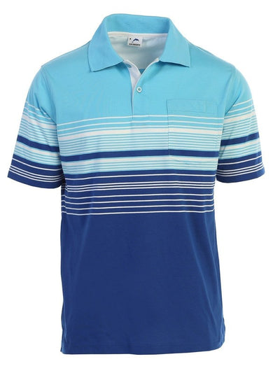 PS-931Men's Striped Polo Shirt