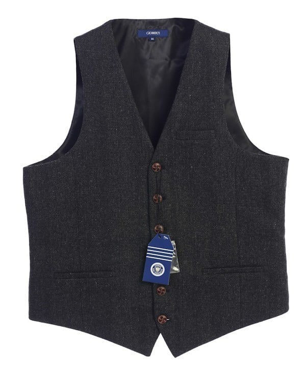 VS-951-Men's Graph/Plaid Tweed Vest