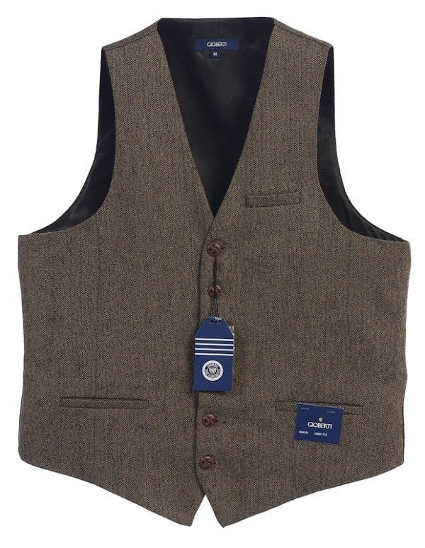 VS-951-Men's Graph/Plaid Tweed Vest