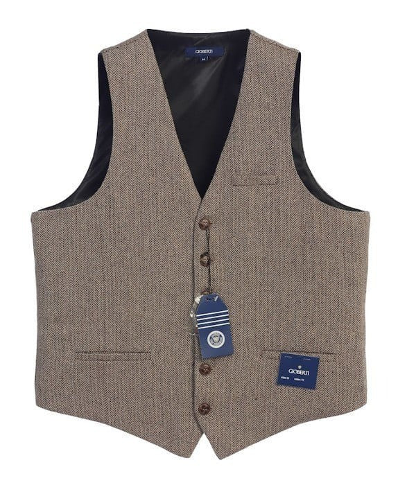 VS-951-Men's Graph/Plaid Tweed Vest