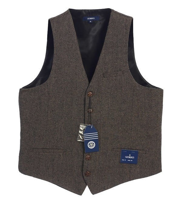 VS-951-Men's Graph/Plaid Tweed Vest