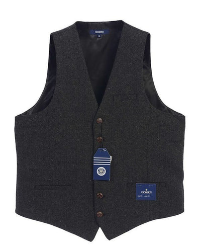 VS-951-Men's Graph/Plaid Tweed Vest