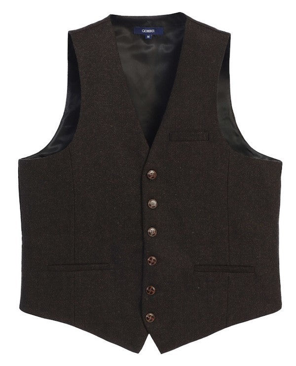 VS-951Men's Herringbone/Barleycorn Tweed Vest