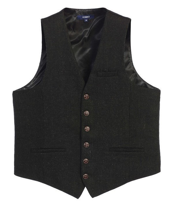 VS-951Men's Herringbone/Barleycorn Tweed Vest