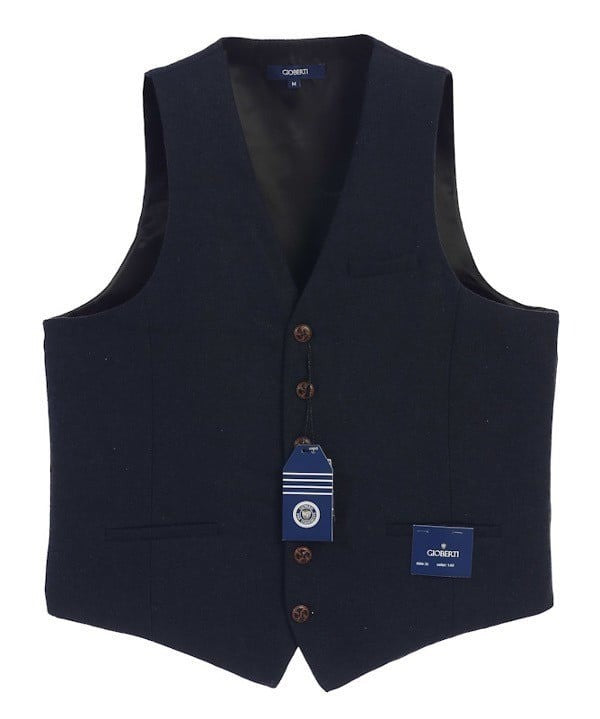 VS-951-Men's Herringbone/Barleycorn Tweed Vest