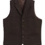 VS-952-Men's 5 Button Tailored Collar Tweed Vest