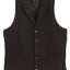 VS-952-Men's 5 Button Tailored Collar Tweed Vest