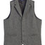VS-952-Men's 5 Button Tailored Collar Tweed Vest