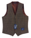 VS-953-Men's 5 Button Formal Tweed Suit Vest