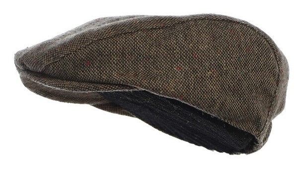 IVY-92-Men's Tweed Ivy Cap w/ Soft Lining