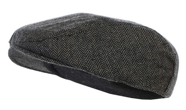 IVY-92-Men's Tweed Ivy Cap w/ Soft Lining
