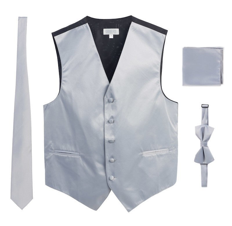 VSM4-Men's 4 pc Formal Vest Set