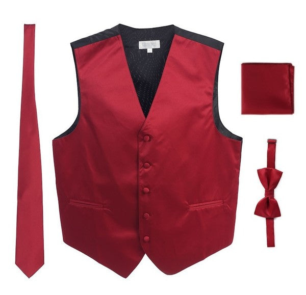 VSM4-Men's 4 pc Formal Vest Set