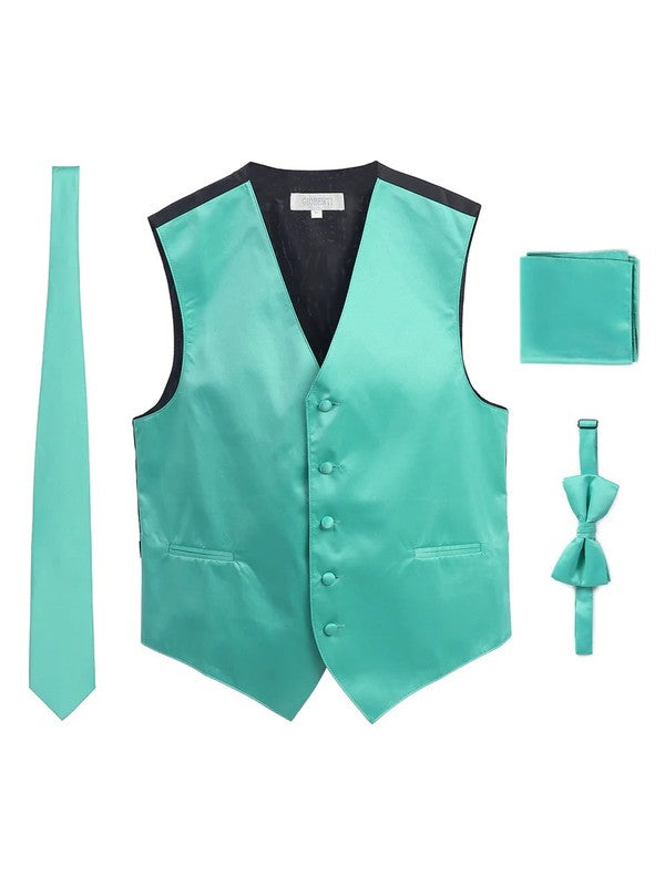 VSM4-Men's 4 pc Formal Vest Set