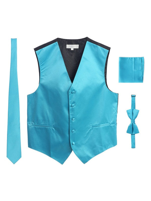VSM4-Men's 4 pc Formal Vest Set