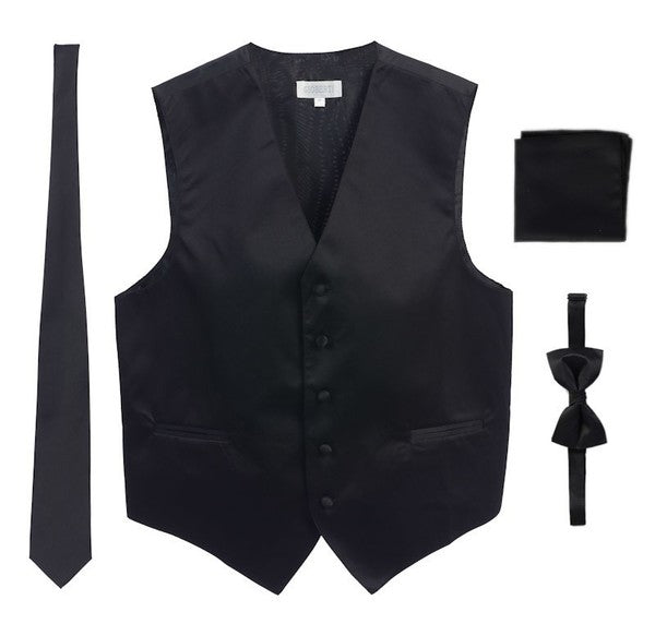 VSM4-Men's 4 pc Formal Vest Set