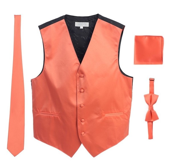 VSM4-Men's 4 pc Formal Vest Set