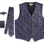 VSM-96P-Men's 4 pc Paisley Vest Set