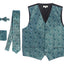 VSM-96P-Men's 4 pc Paisley Vest Set