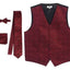 VSM-96P-Men's 4 pc Paisley Vest Set