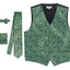 VSM-96P-Men's 4 pc Paisley Vest Set