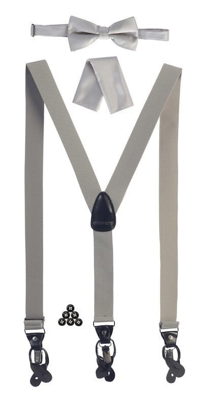 SUSM3-Men's Convertible Suspenders Set