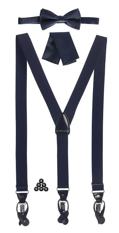 SUSM3-Men's Convertible Suspenders Set