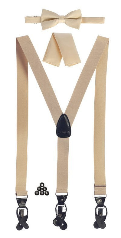 SUSM3-Men's Convertible Suspenders Set