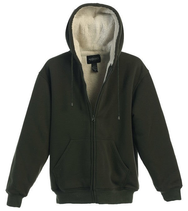 FH-96-Men's Sherpa Lined Fleece Jacket