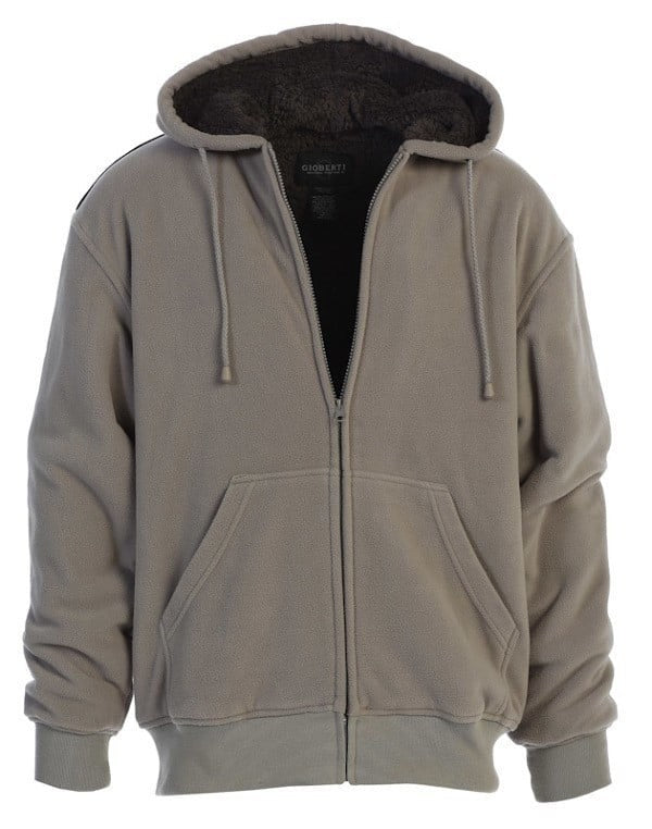 FH-99-Men's Polar Fleece Hoodie W/ Sherpa Lining