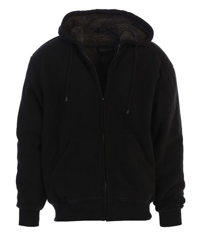 FH-99-Men's Polar Fleece Hoodie W/ Sherpa Lining