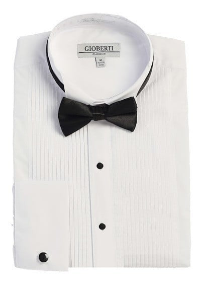 DS-95TW-WINGTIP COLLAR-WHITE-SIZE S-XXL
