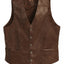 VS-95L-Men's Faux Leather Vest