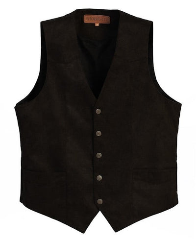 VS-95S-Men's Faux Suede Vest
