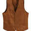 VS-95S-Men's Faux Suede Vest